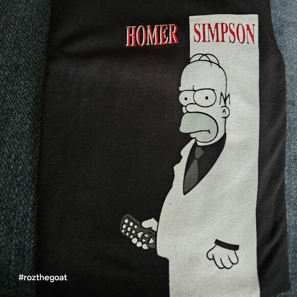 New! Never Worn. Vintage Unisex Homer Scarface Black T-Shirt 2X (See Photos)